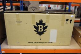 A Brother Cycles Mehteh gravel medium bicycle frame.