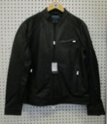 A men's as new Cupra leather jacket (L).