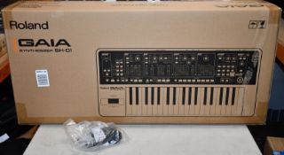 A Roland Gaia SH-01 synthesizer.