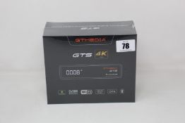Four boxed as new sealed GT Media GTS Android 6.0 TV Box Amlogic S905D Quad Core 2GB 8GB WiFi 4K,