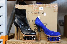 Ten pairs of as new Lungta de fancy heels (Various designs) (Various sizes).