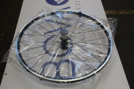 An as new Shimano RS100 clincher wheel (4524667501091).