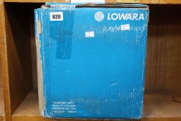 A Lowara Ecocirc XLplus 25-100 varied speed circulator pump.