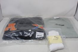 An as new Axel Arigato London T-shirt (M), Axel Arigato Varsity Tori Bird sweatshirt (M) and a