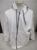 An as new Adidas Stella McCartney full zip hoodie in white (L).