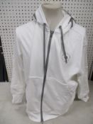 An as new Adidas Stella McCartney full zip hoodie in white (M).
