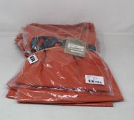 Five as new Gasp Pro Logo T-shirts in flame (S, M, L, XL, XXL - RRP £49 each).