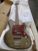 An Ibanez TMB100 Talman electric bass guitar in Walnut Flat (Please note: one of the volume/tone