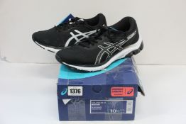 Two pairs of women's as new Asics trainers; Gel-Pulse 11 (UK 4) and Gel-Pulse 12 (UK 8.5).