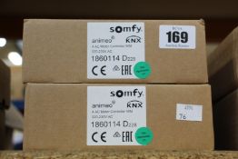 Two Somfy Animeo KNX 4 AC motor controllers.