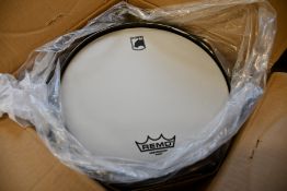 A boxed as new Mapex Black Panther drum in walnut burst.