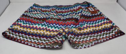 A pair of as new Missoni Mare multi-coloured swim shorts (M - RRP £255).