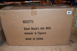 An as new EverEarth Global Giant Noah's Ark with Animals and Figures (EE33773).