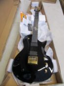 A Solar GC1.6B Electric Guitar in black gloss.