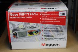 A Megger MFT1741+ multifunction tester.