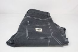 A pair of as new Stussy Solid linen work pants (30