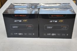 Four boxed as new sealed GT Media GTS Android 6.0 TV Box Amlogic S905D Quad Core 2GB 8GB WiFi 4K,