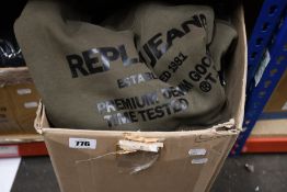 Twelve items of as new clothing and accessories to include Timberland, Pepe Jeans, Le Coq Sportif,