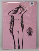 Five 'Girl with Shell' and five 'Two Faces Landscape' giclee prints by Frances Costelloe, all as