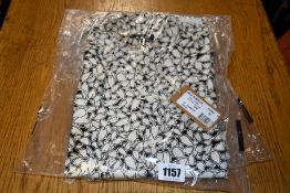 Two as new A.P.C. Aline blouses in near black (EU 34, 38 - RRP £123 each).