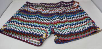 A pair of as new Missoni Mare multi-coloured swim shorts (L - RRP £255).