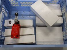 Eight as new Allen Bradley safety switch short lever actuator (440p-msls11b).