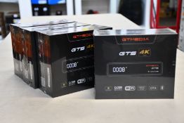 Four boxed as new sealed GT Media GTS Android 6.0 TV Box Amlogic S905D Quad Core 2GB 8GB WiFi 4K,