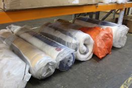 Six mattresses (Assorted sizes).