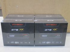 Four boxed as new sealed GT Media GTS Android 6.0 TV Box Amlogic S905D Quad Core 2GB 8GB WiFi 4K,