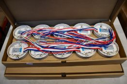 Twenty Hochiki Corp weatherproof heat detectors (DFG-60BLKJ).