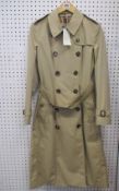 A women's as new Burberry Chelsea trench coat (UK 10 - RRP £1,650).
