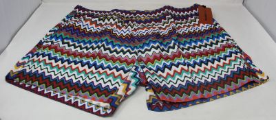 A pair of as new Missoni Mare multi-coloured swim shorts (XL - RRP £255).