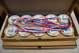 Twenty Hochiki Corp weatherproof heat detectors (DFG-60BLKJ).