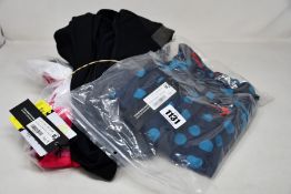 Three items of as new Stolen Goat cycling clothing; women's Climb and Conquer Deep Winter bib tights