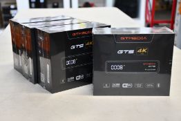 Four boxed as new sealed GT Media GTS Android 6.0 TV Box Amlogic S905D Quad Core 2GB 8GB WiFi 4K,
