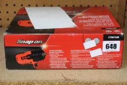 A Snap-On 18V Monster Lithium Cordless Impact Wrench CT9075DB (Battery not included).