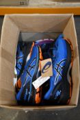 Five pairs of as new Asics Gel-Kayano 27 trainers (2 x EU 40.5. EU 41.5, EU 45, EU 46 - No boxes).