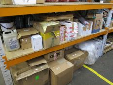 A quantity of miscellaneous cleaning/hygiene/medical related items to include disposable gloves