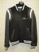 An as new Philipp Plein Signature stripe-trimmed bomber jacket (S - RRP £1,185).