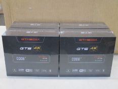 Four boxed as new sealed GT Media GTS Android 6.0 TV Box Amlogic S905D Quad Core 2GB 8GB WiFi 4K,