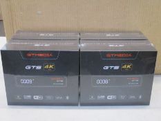 Four boxed as new sealed GT Media GTS Android 6.0 TV Box Amlogic S905D Quad Core 2GB 8GB WiFi 4K,