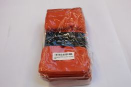 Twenty eight packs of twelve as new Cotton Talks: Premium Cloth Napkins in red and rust (20