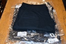 Four pairs of men's as new C.P. Company sweat/jogging Bermuda shorts in black (M, L, XL, XXL -