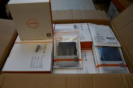 A large quantity of Eluteng USB Case fans 120mm with controllers.