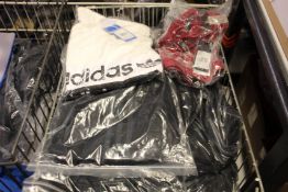 A quantity of as new Adidas sportswear and accessories.