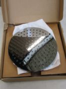 A Dornbracht ceiling mounted 300mm rain shower head.