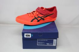 A pair of as new Asics High Jump Pro trainers (UK 10.5).