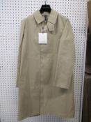 An as new Mackintosh Oxford coat in fawn (EU 40 - RRP £995).