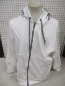 An as new Adidas Stella McCartney full zip hoodie in white (L).