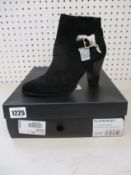 A pair of as new Biba black suede western strap ankle boots (UK 6).